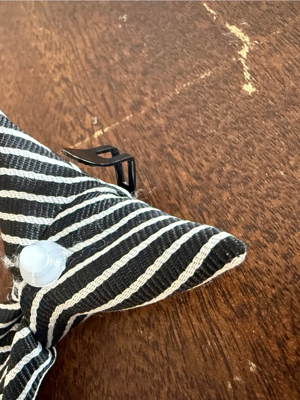 Set of 2 Boys Striped Black and White Tie + Dark/Light Blue Stripes Ties 4-6yo